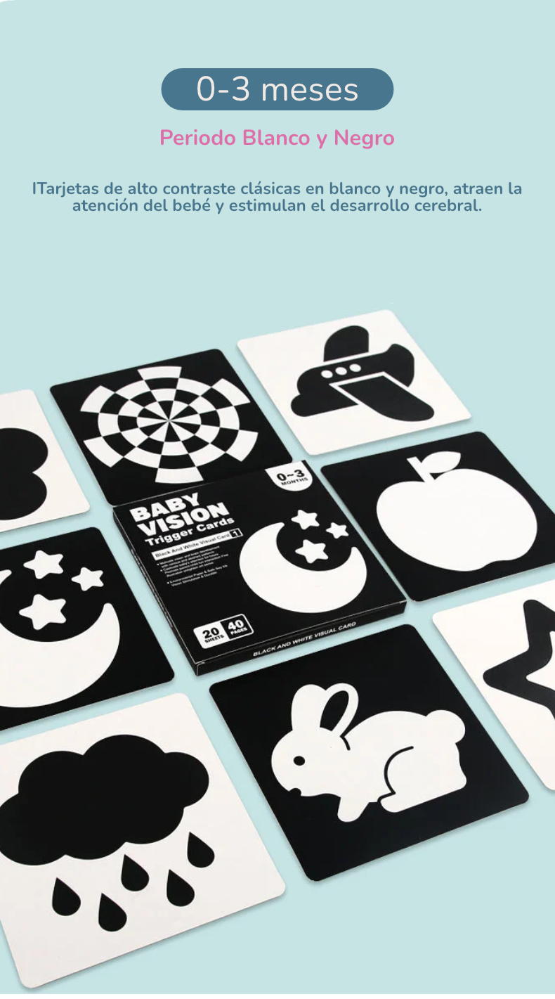 Tarjetas de Alto Contraste |  Método Montessori