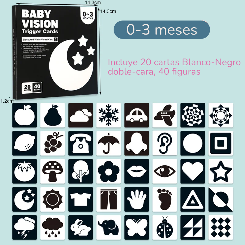 Tarjetas de Alto Contraste |  Método Montessori