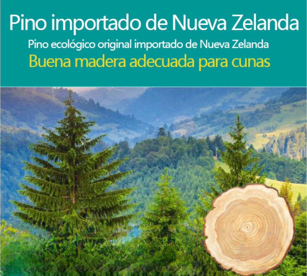Cuna Multifuncional de Madera de Pino Importado (5 en 1) – Colecho y Escritorio