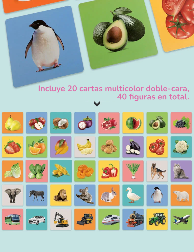 Tarjetas de Alto Contraste |  Método Montessori