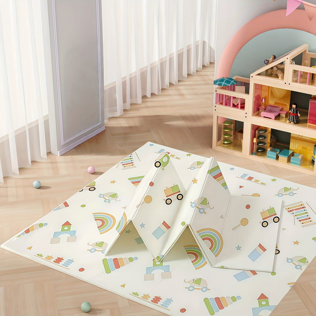 Colchoneta de Gateo Extragrande: Seguridad y Diversión Doble Cara