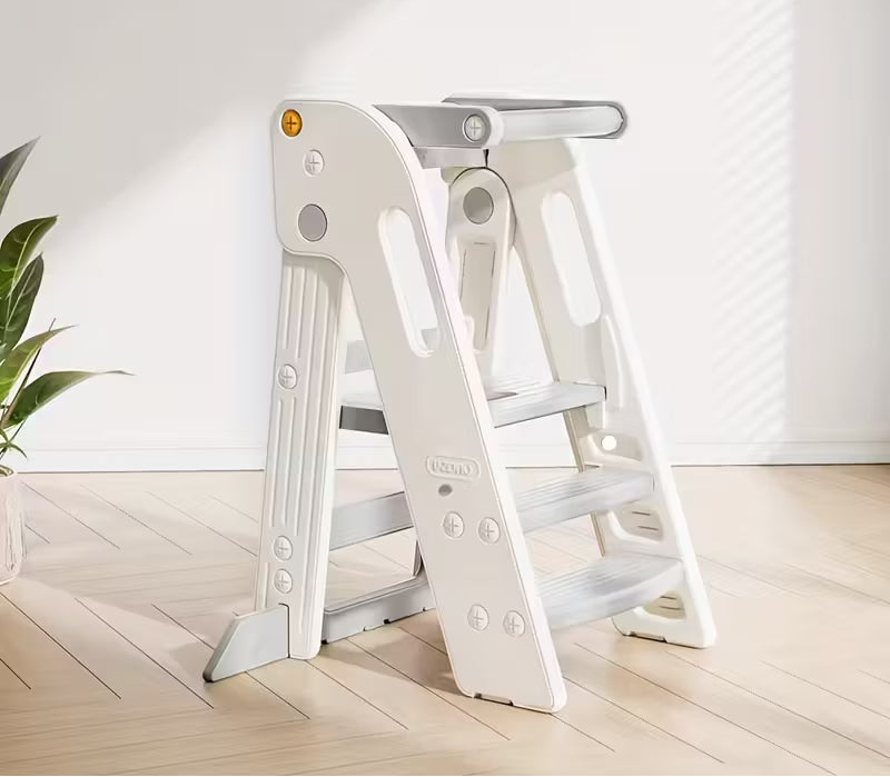 Torre de Aprendizaje Plegable y Ajustable: Fomenta la Independencia de tu Hijo