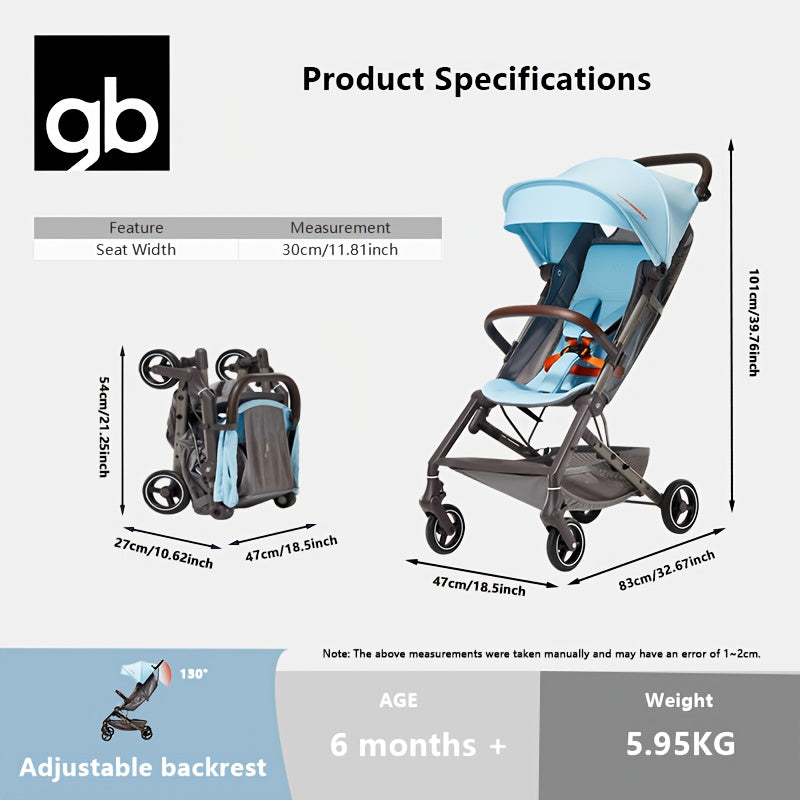 Carriola Ligera GB FLAM Plus: Ideal para Bebés y Viajes