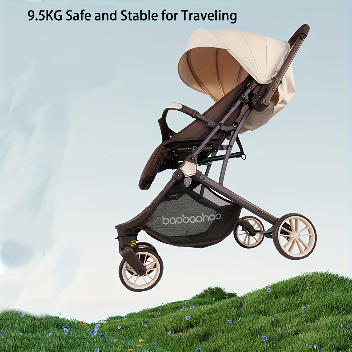 Carriola de Viaje Ultraligera: Plegado a una Mano, Lista para el Avión