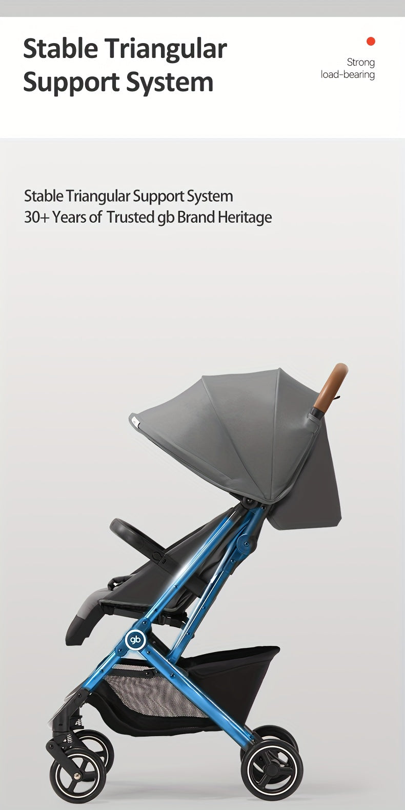 Carriola Plegable GB: Comodidad Extrema y Rendimiento Todo Terreno