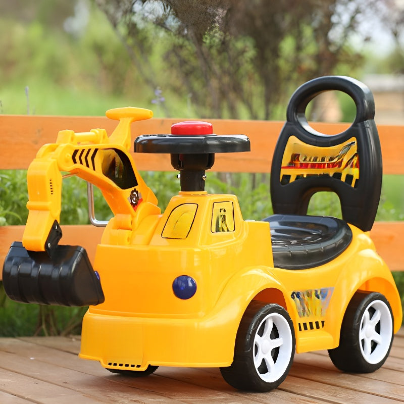 Juguete Excavadora Multifuncional de Alta Calidad para Niños (Empujar y Montar)