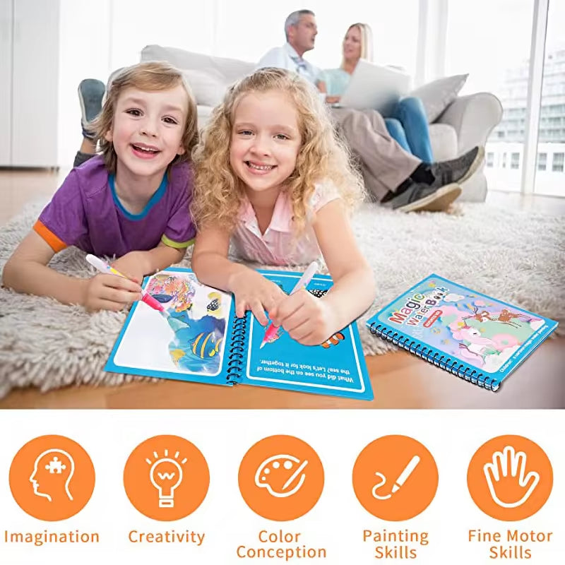 Libro interactivo mágico(Colorea sin manchas)