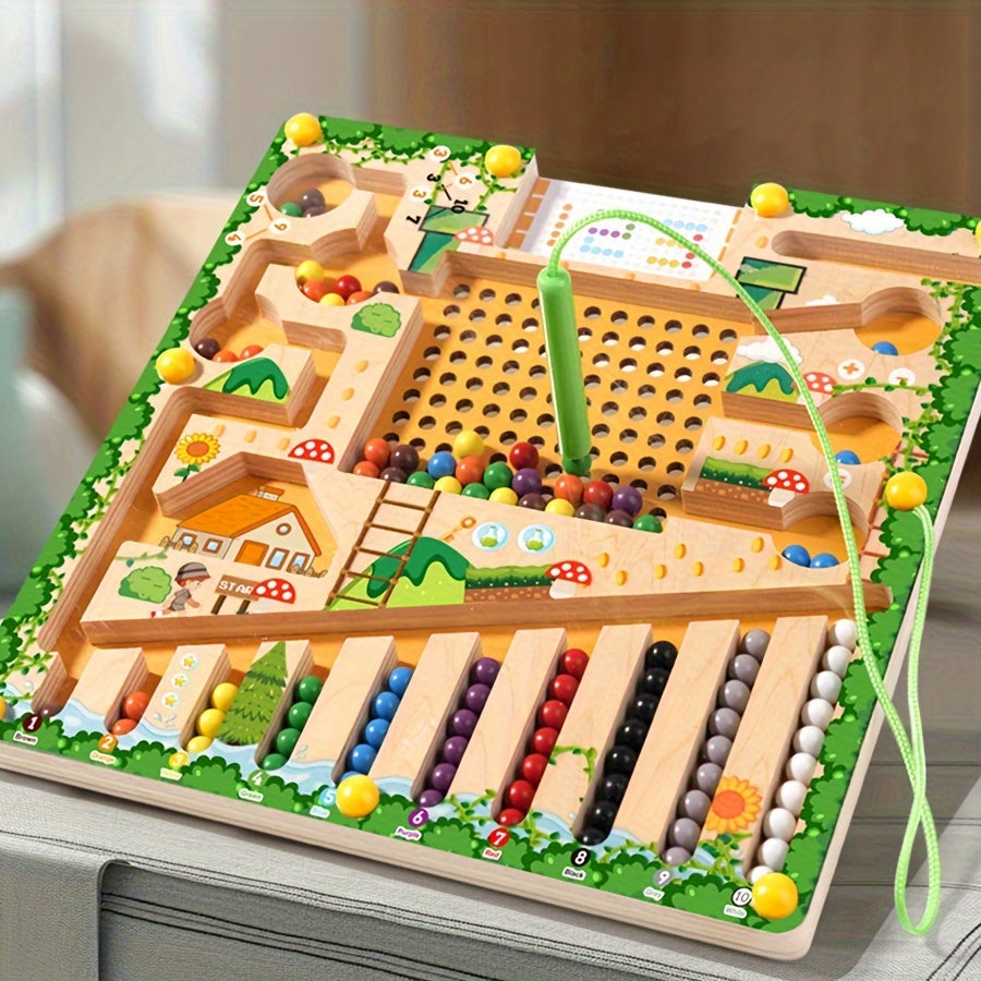 Laberinto magnético 4 en 1 color y conteo