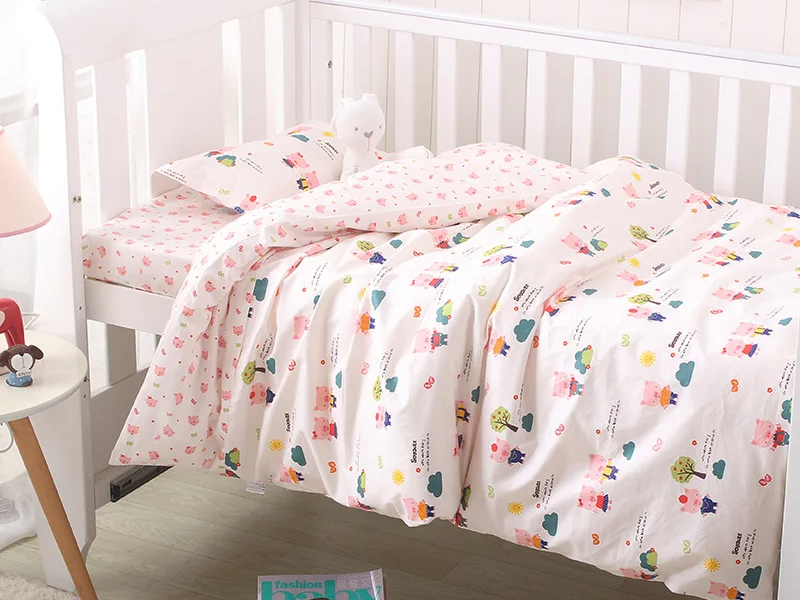 Set de Cama para Cuna Premium | Estampado Reactivo y Relleno de Seda