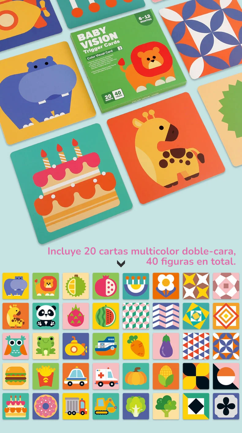 Tarjetas de Alto Contraste |  Método Montessori