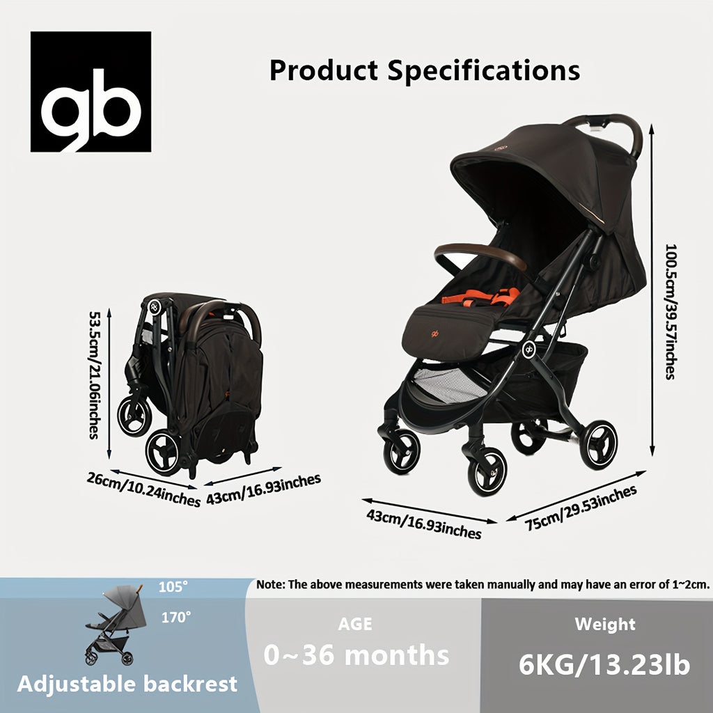 Carriola Plegable GB: Comodidad Extrema y Rendimiento Todo Terreno