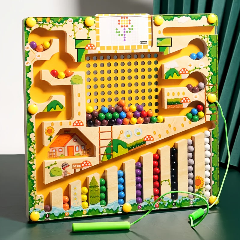 Laberinto magnético 4 en 1 color y conteo