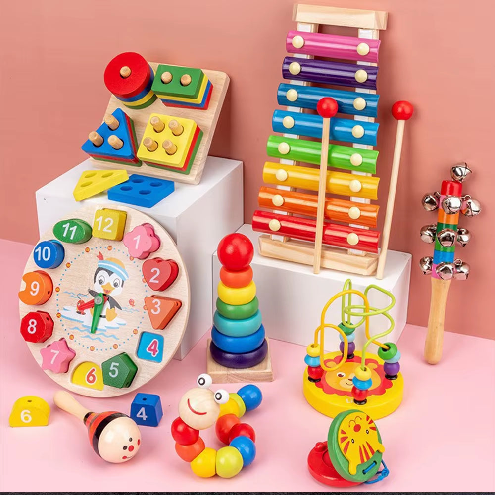 Juguete de madera Montessori (Diferentes estilos)