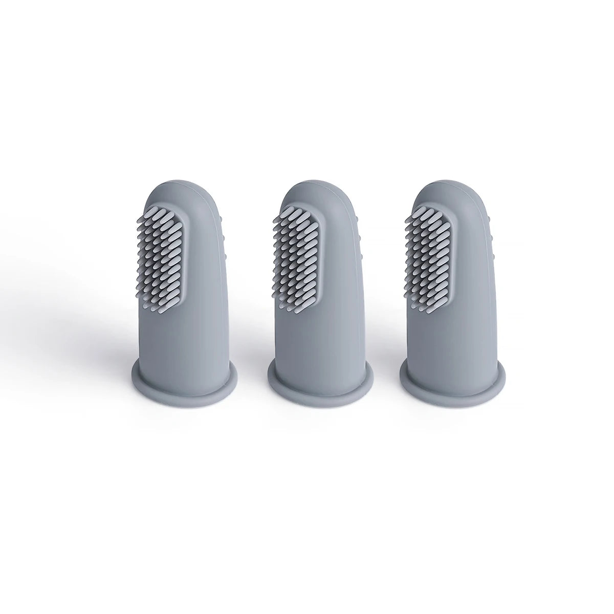 Set de Cepillos de Dedo para Bebé, Silicona 100% Segura (3 Piezas)