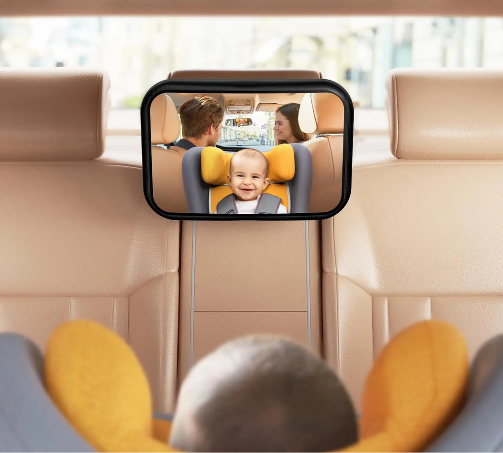 Espejo de Observación de bebé para Asiento de Coche (Diseño de Gancho y Clip)