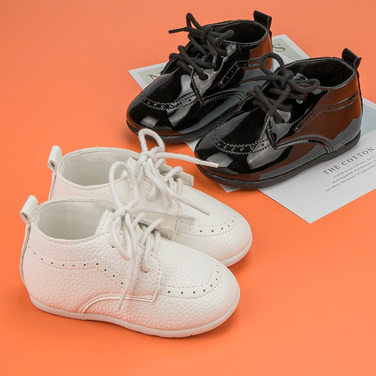Zapatos Retro de Cuero para Primeros Pasos (0-24M)