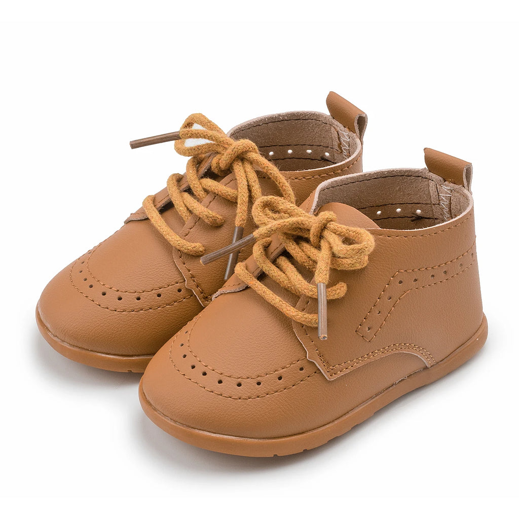 Zapatos Retro de Cuero para Primeros Pasos (0-24M)