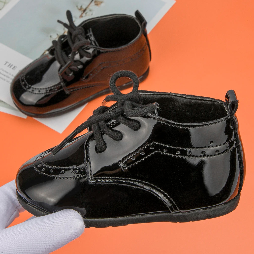 Zapatos Retro de Cuero para Primeros Pasos (0-24M)