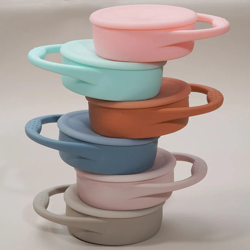 Contenedor de Silicon sin BPA con tapa