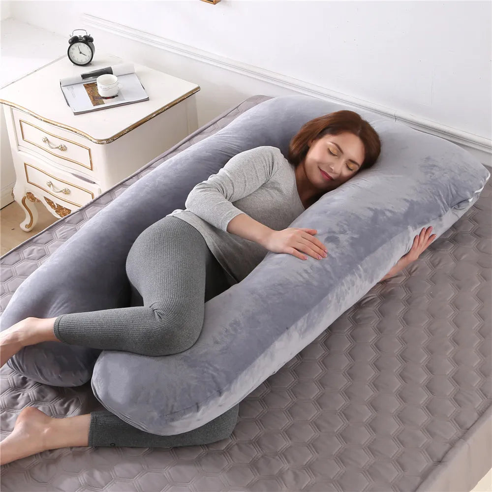 Almohada de Embarazo de Soporte Corporal (130x70 cm) | Soporte de Cuerpo Total, Clase A y Refrescante