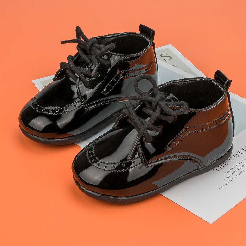 Zapatos Retro de Cuero para Primeros Pasos (0-24M)