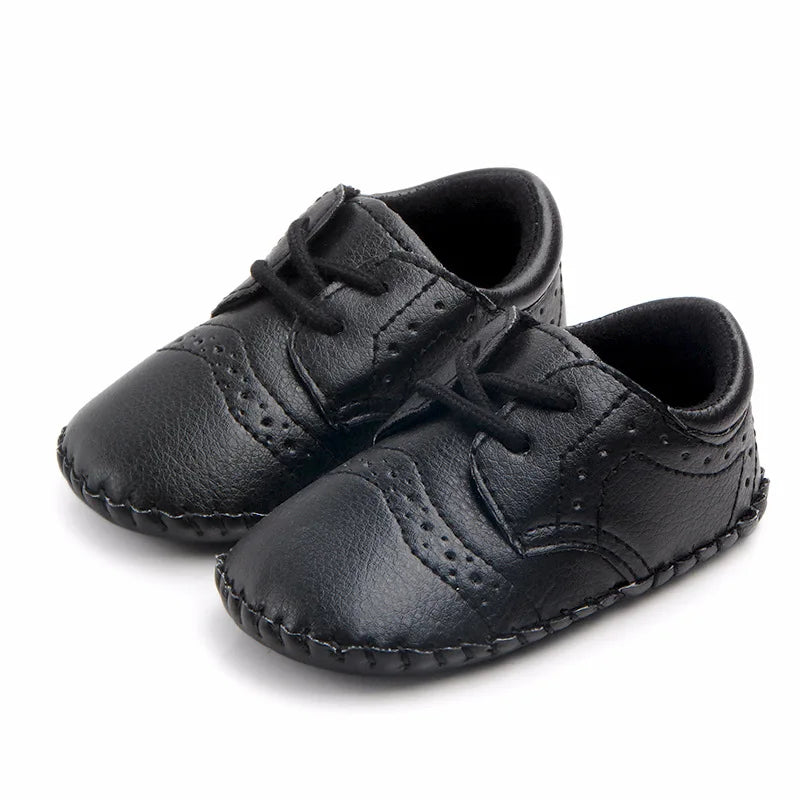 Zapatos Retro de Cuero para Primeros Pasos (0-24M)