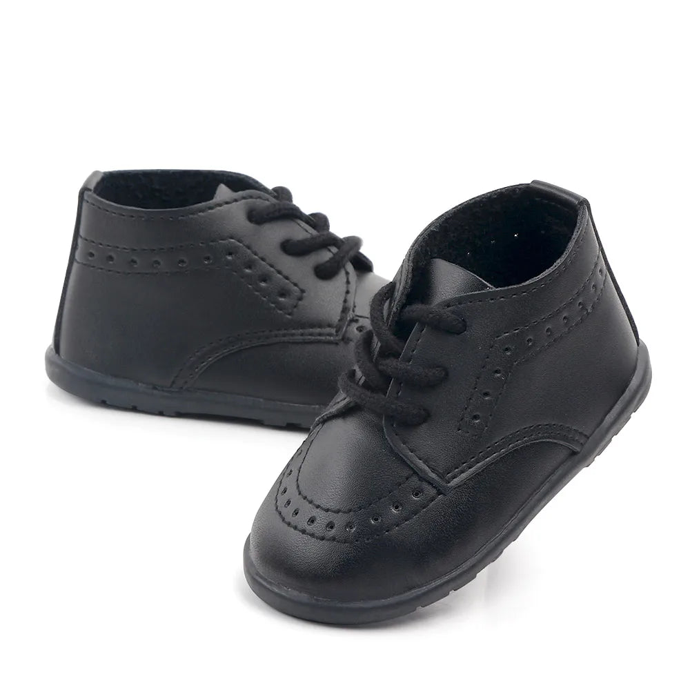 Zapatos Retro de Cuero para Primeros Pasos (0-24M)