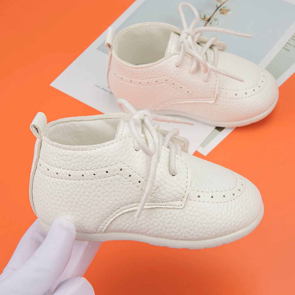 Zapatos Retro de Cuero para Primeros Pasos (0-24M)
