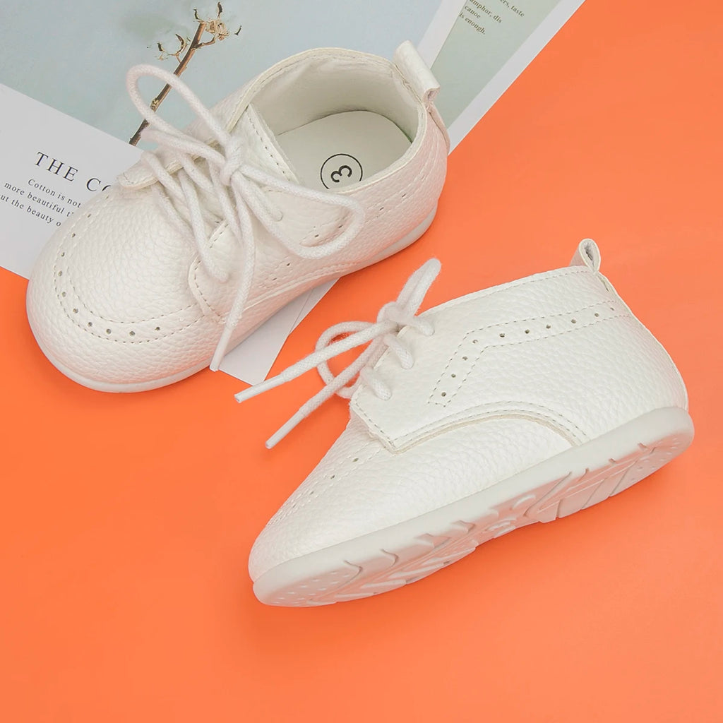 Zapatos Retro de Cuero para Primeros Pasos (0-24M)