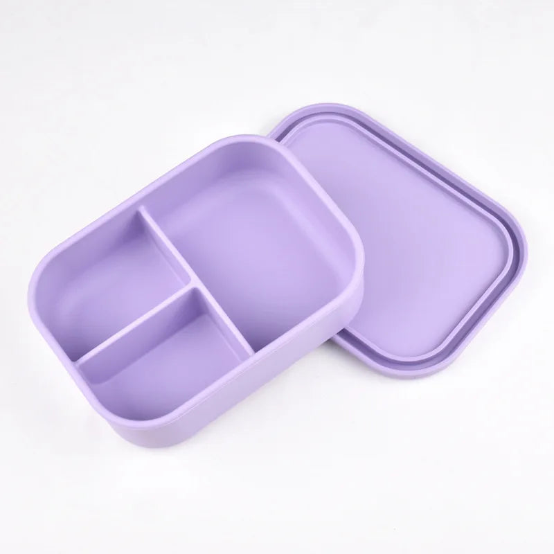 Caja Bento de Silicona  |  Compartimentos a Prueba de Fugas