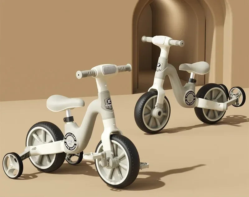 Bicicleta de Equilibrio y Triciclo 2 en 1 Multifuncional (Con Luces y Música)