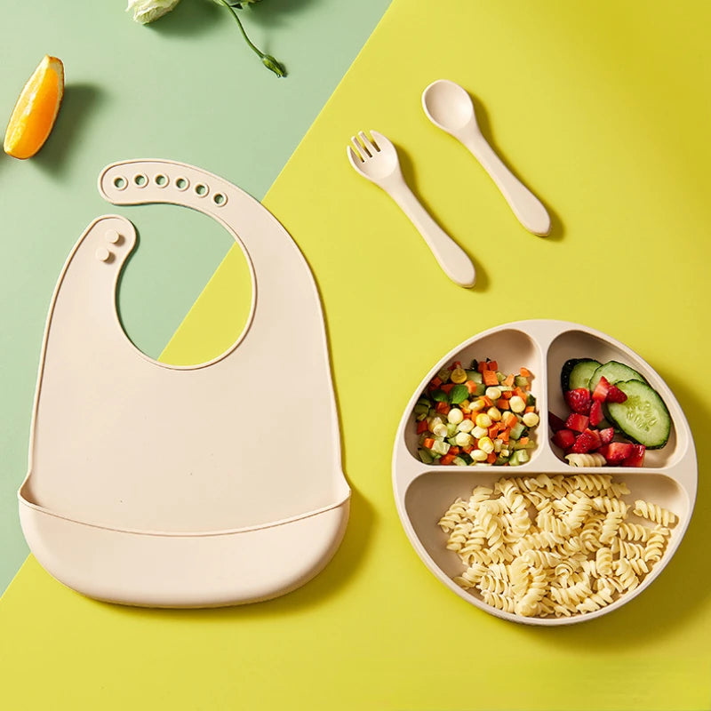 Babero de Silicona  |  Impermeable y Recolector