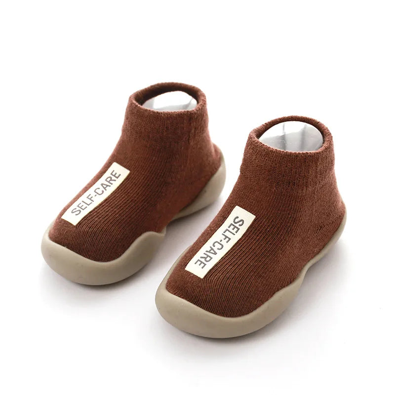 Calceta-Zapato para Primeros Pasos - Suela de Goma Antideslizante (0-24M)