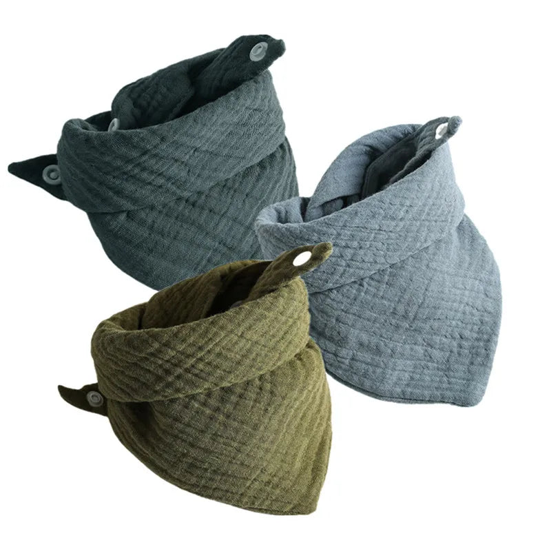 Set de 3 Baberos de Muselina | Súper Suaves y Absorbentes