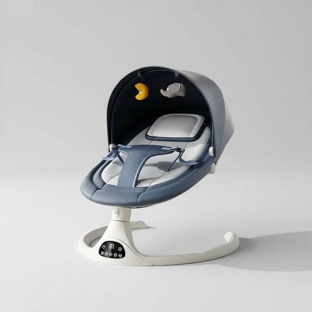 Cuna Mecedora Eléctrica Multifuncional 3 en 1 (Control Inteligente y APP)