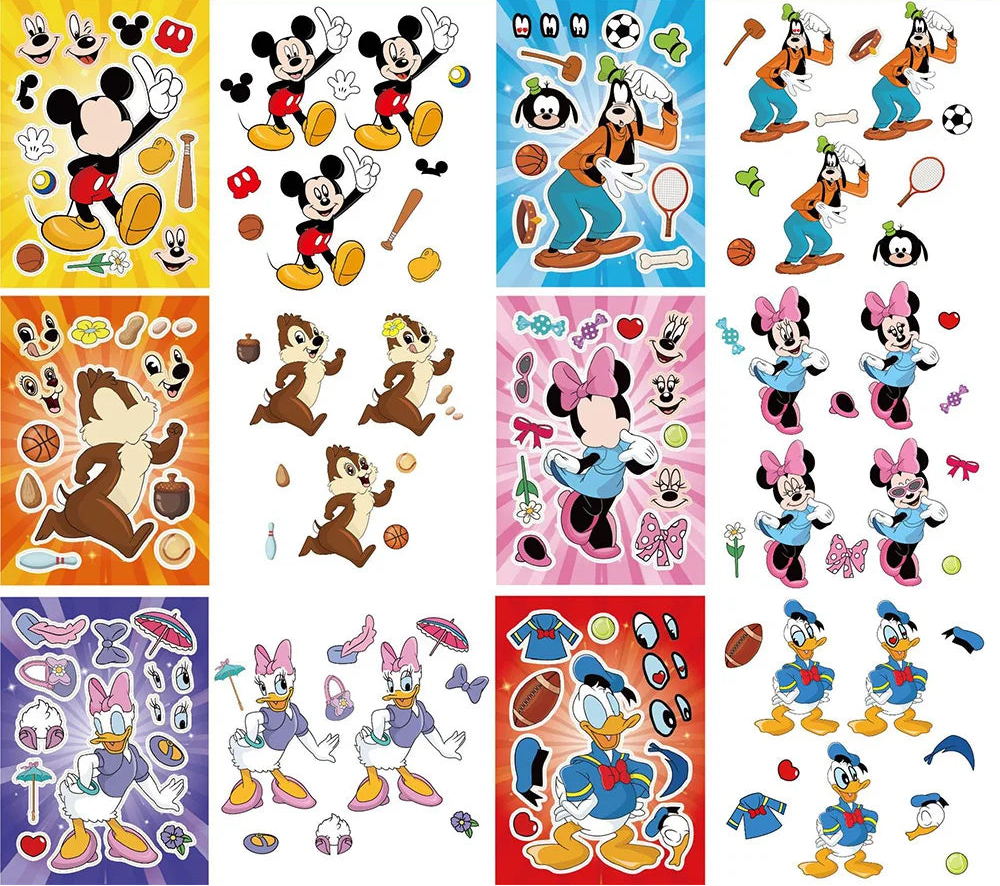 Pegatinas Disney "Crea una Cara": ¡Ensambla a Mickey y sus Amigos!