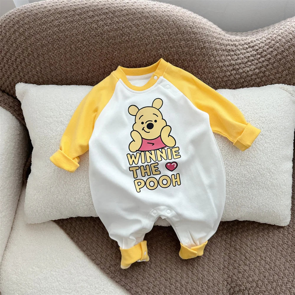 Mameluco de Algodón y accesorios Winnie The Pooh | Manga Larga y Estilo Lindo (6-18 meses)