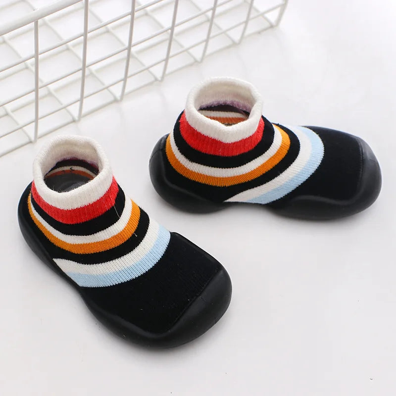 Calceta-Zapato para Primeros Pasos - Suela de Goma Antideslizante (0-24M)