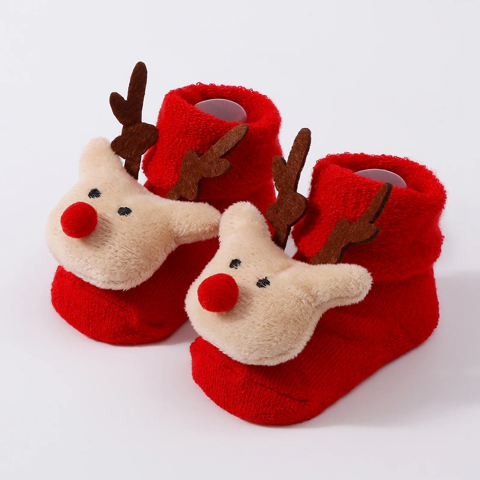 Calcetines Navideños Antideslizantes: La Magia y Seguridad en sus Primeros Pasos