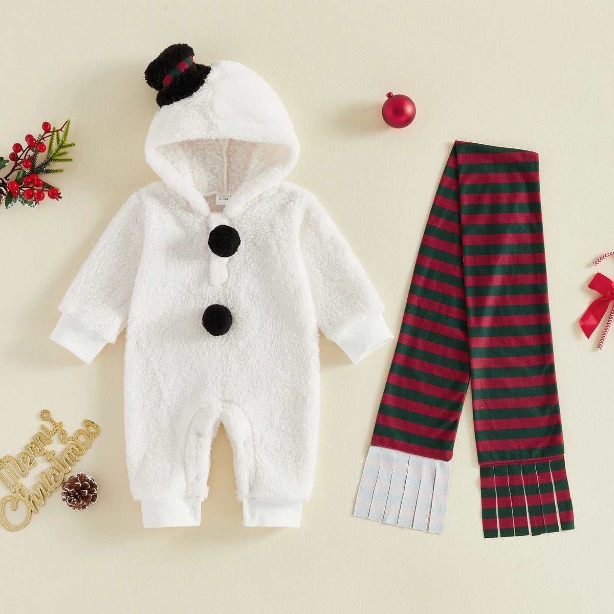 Disfraces Navideños para Bebé | ¡Kit Completo y Tierno para las Fiestas! (6M-2.5T)