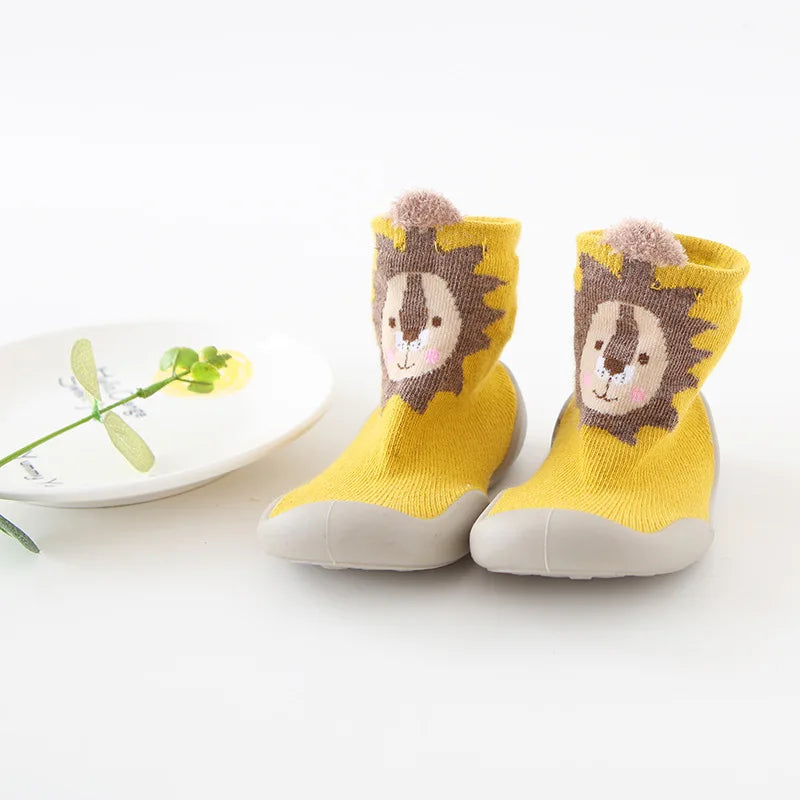 Calceta-Zapato para Primeros Pasos - Suela de Goma Antideslizante (0-24M)