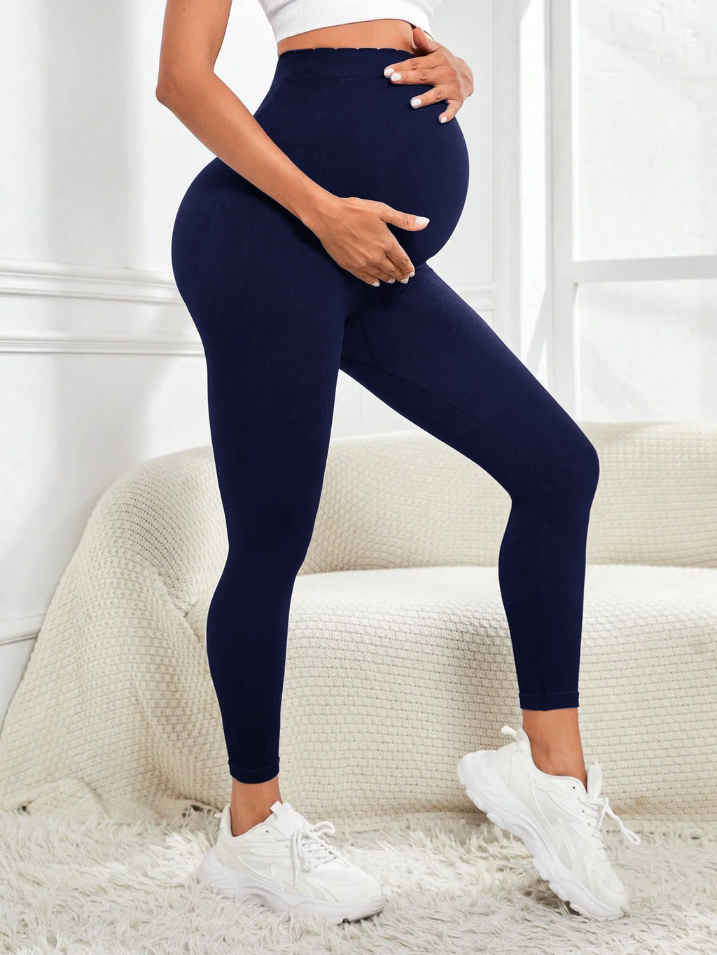 Leggings de Maternidad Activewear | Soporte Integral Sobre el Vientre, Elásticos para Yoga y Entrenamiento