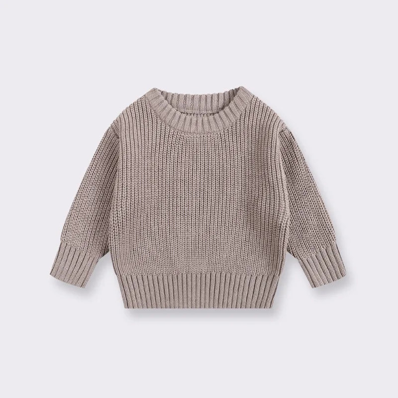 Suéter de Punto Grueso: Jersey Básico y Cálido (Unisex 0-6 años)