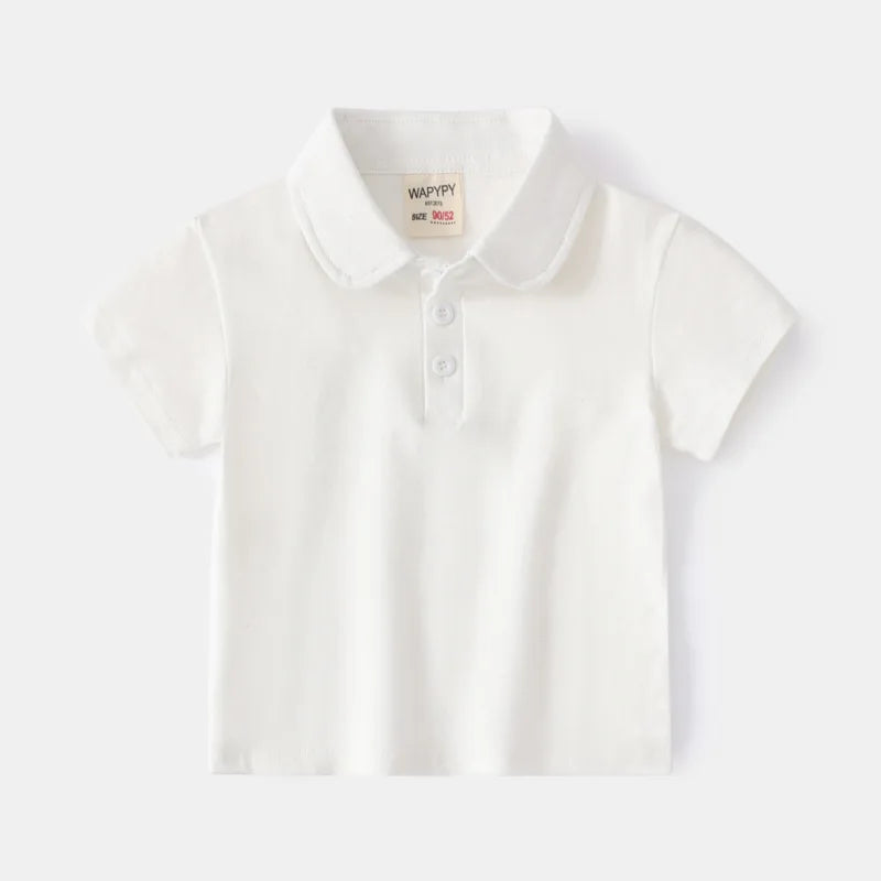 Playera Tipo Polo para Niño | Cuello Clásico y Bolsillo (12 Meses a 7 Años)