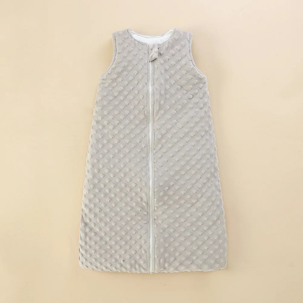 Saco de Dormir Chaleco (0-12M): Franela Suave, Sin Mangas y Cierre Doble