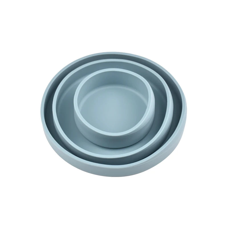 Set de 3 Platos y Cuencos de Silicona Premium | Libres de BPA