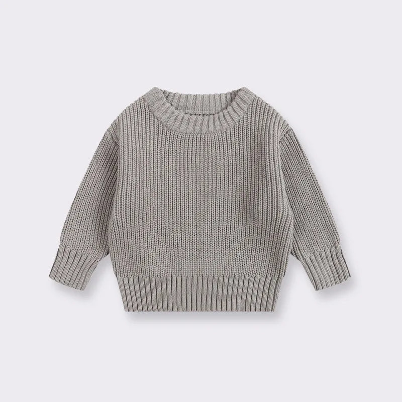 Suéter de Punto Grueso: Jersey Básico y Cálido (Unisex 0-6 años)