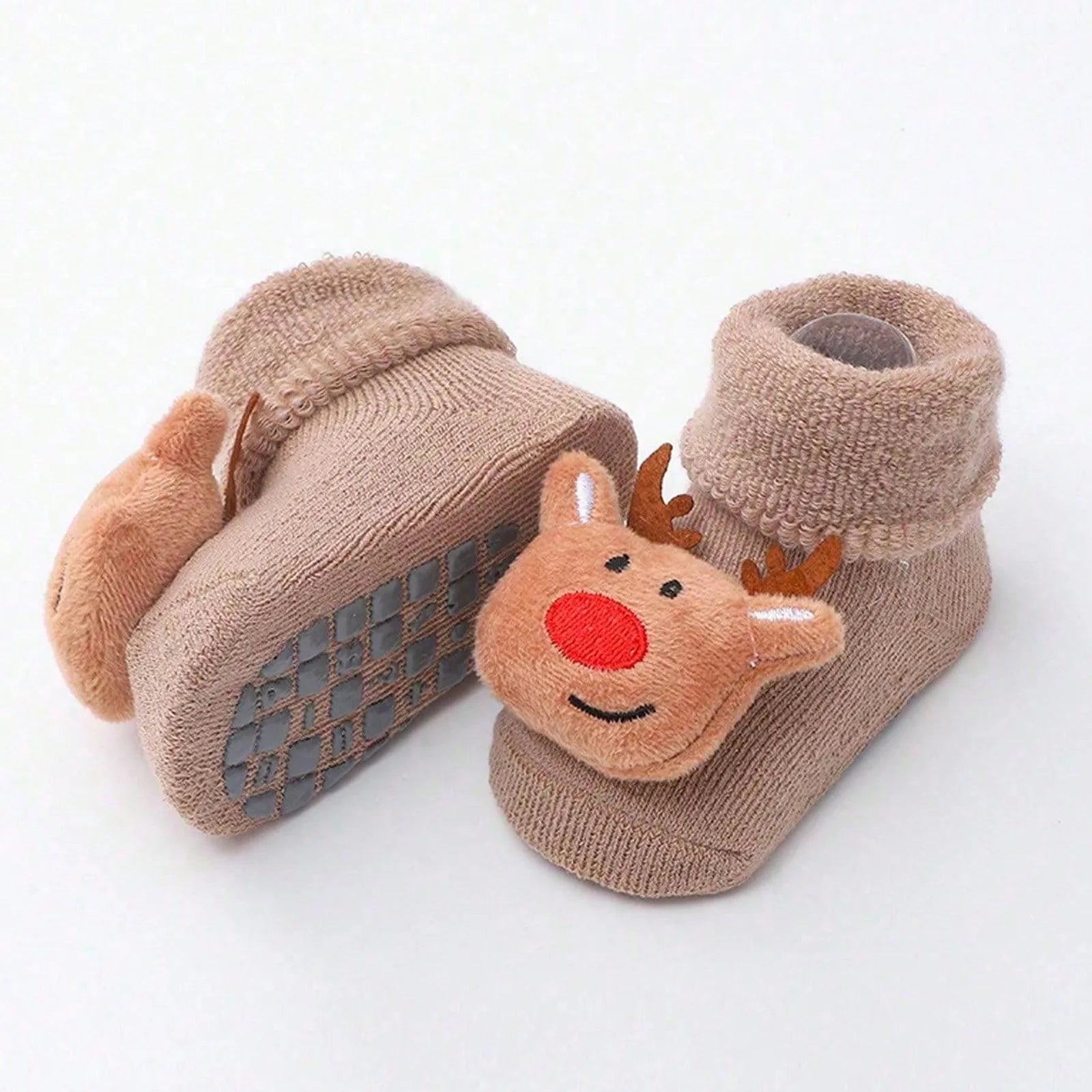 Calcetines Navideños Antideslizantes: La Magia y Seguridad en sus Primeros Pasos