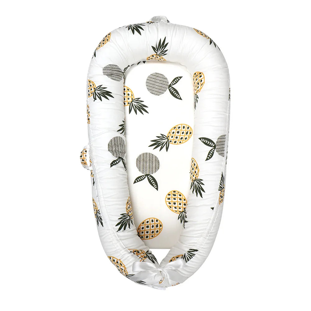 Nido Portátil Desmontable Anti-Vuelco para Bebé (0-18 Meses) con Tapete Refrescante