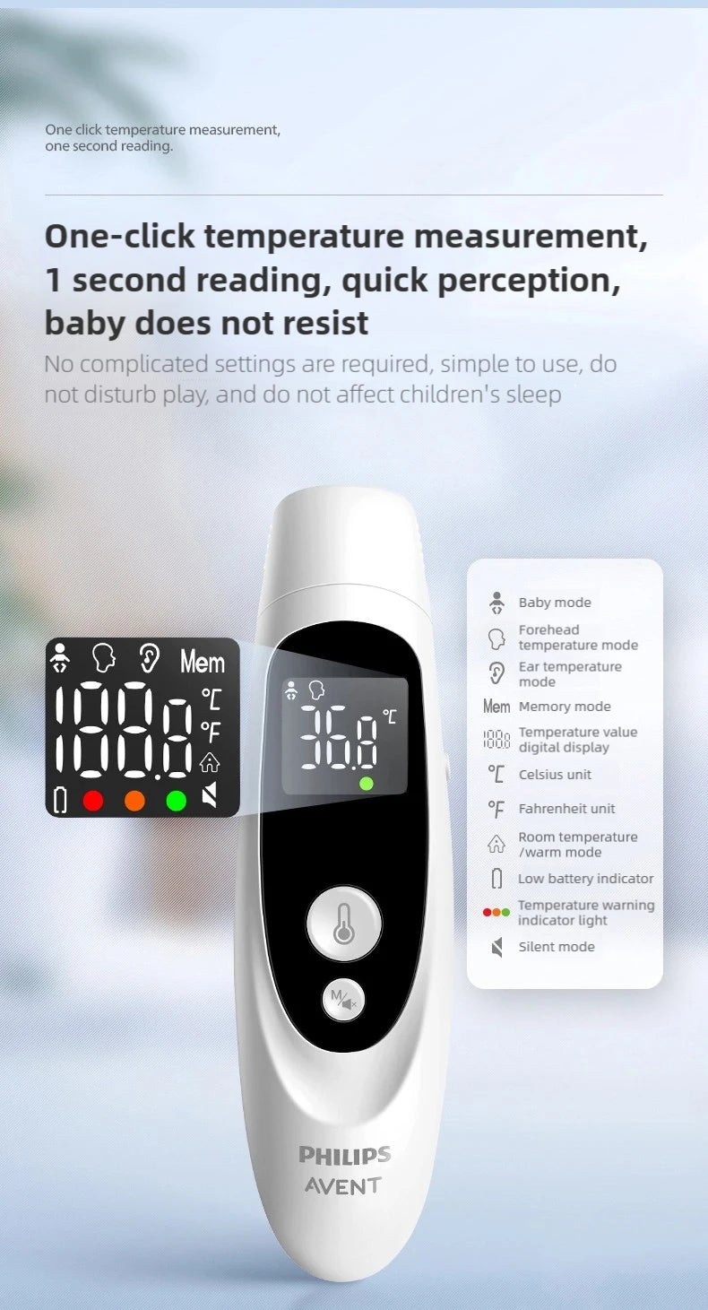 Termómetro Infrarrojo Philips Avent: Preciso, Higiénico y Sin Contacto
